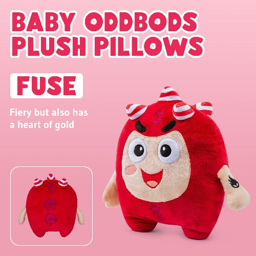 Baby Oddbods Plush Pillows  Pogo is energetic and loves to make his friends laugh